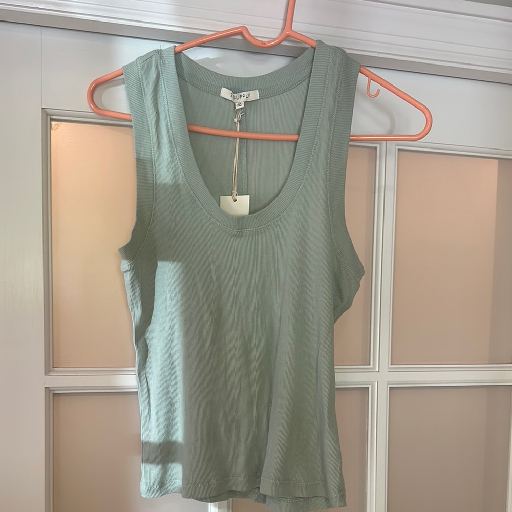 NWT ZSupply Women's Green Tank Top M